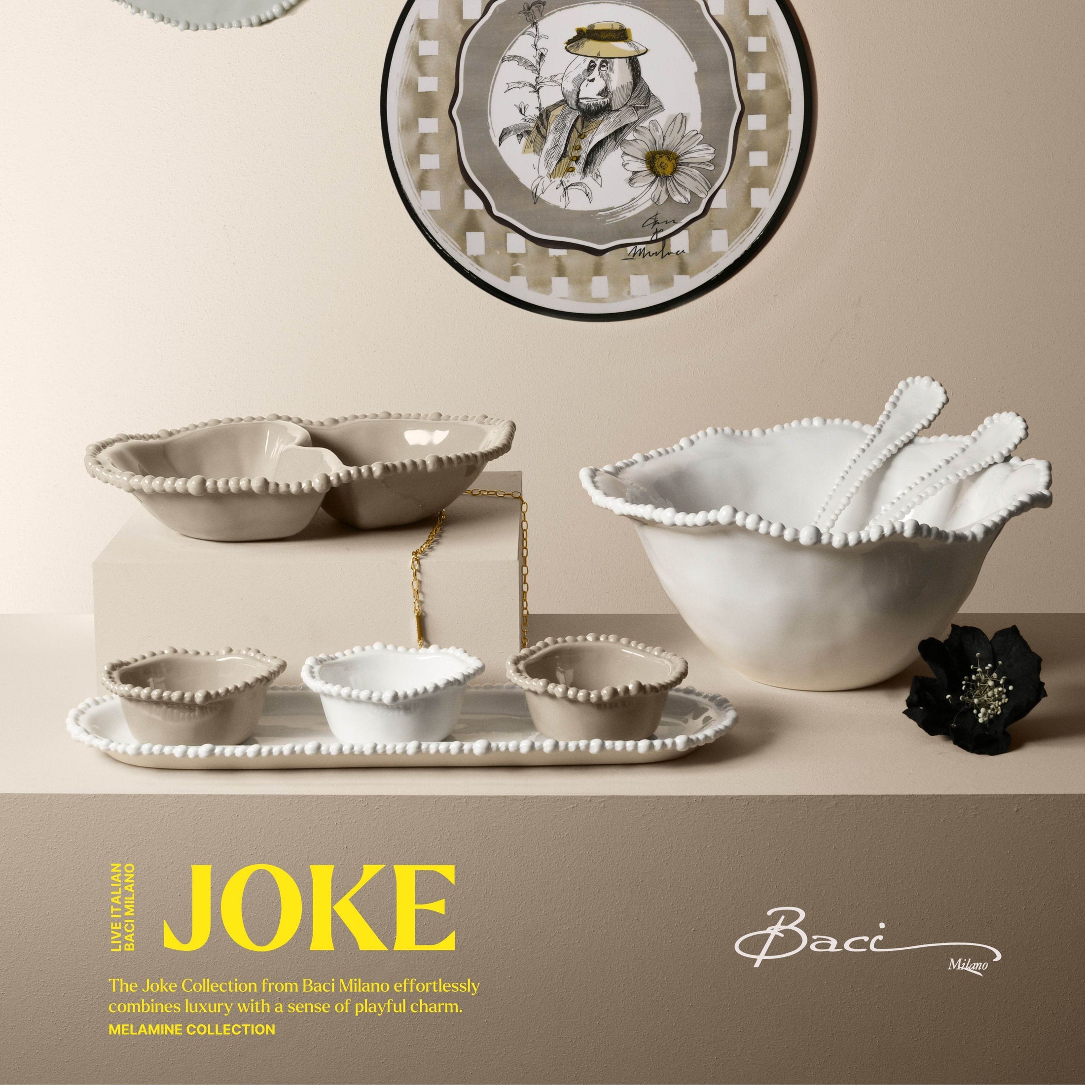 Joke - Baci Milano - Melamine, Acrylic and Porcelain