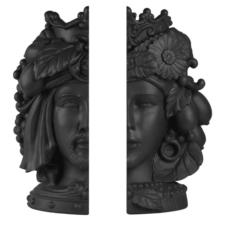 Black Bookends - Teste Matte - Baci Milano