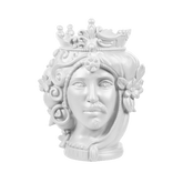 Head Statue Couple - White 38 cm - Teste Matte - Baci Milano