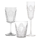 18-Piece Outdoor Acrylics Glassware - Baroque & Rock - Baci Milano