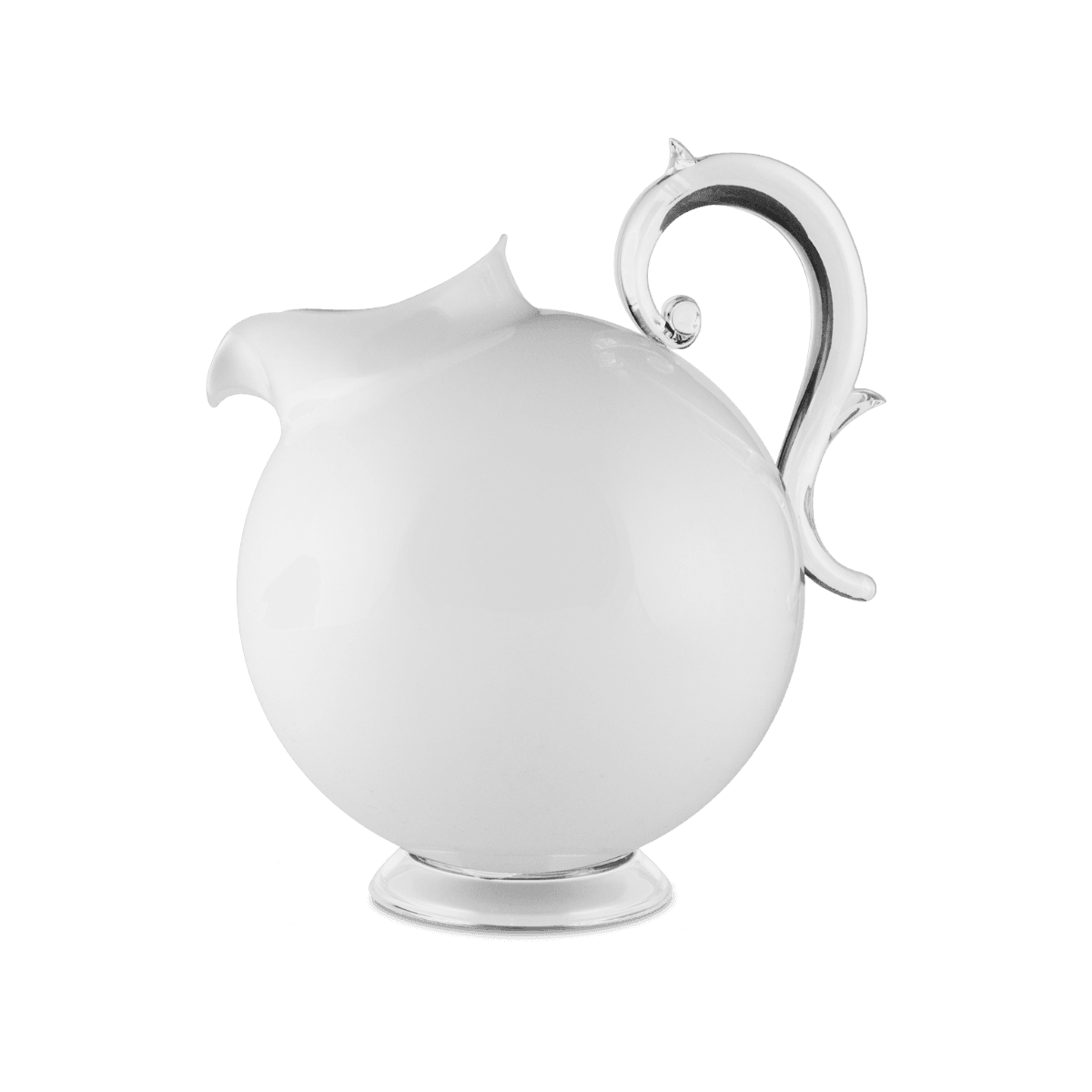 White Acrylic Pitcher - Aqua - Baci Milano
