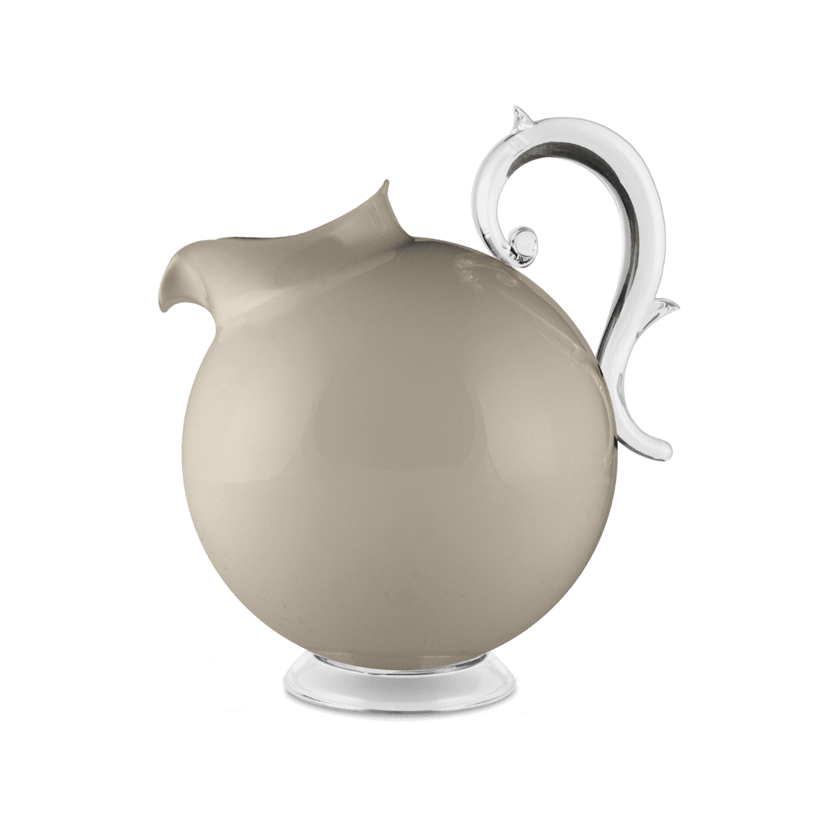 Taupe Acrylic Pitcher - Aqua - Baci Milano