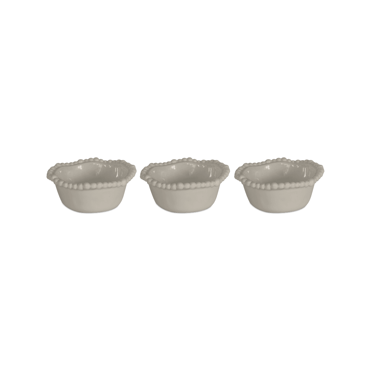 Set of 3 Melamine Bowls - Taupe - Joke - Baci Milano
