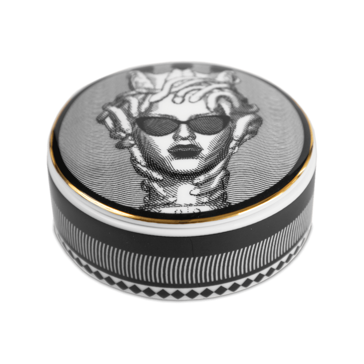 Porcelain Round Box - La Vipera - Sagrada Familia - Baci Milano