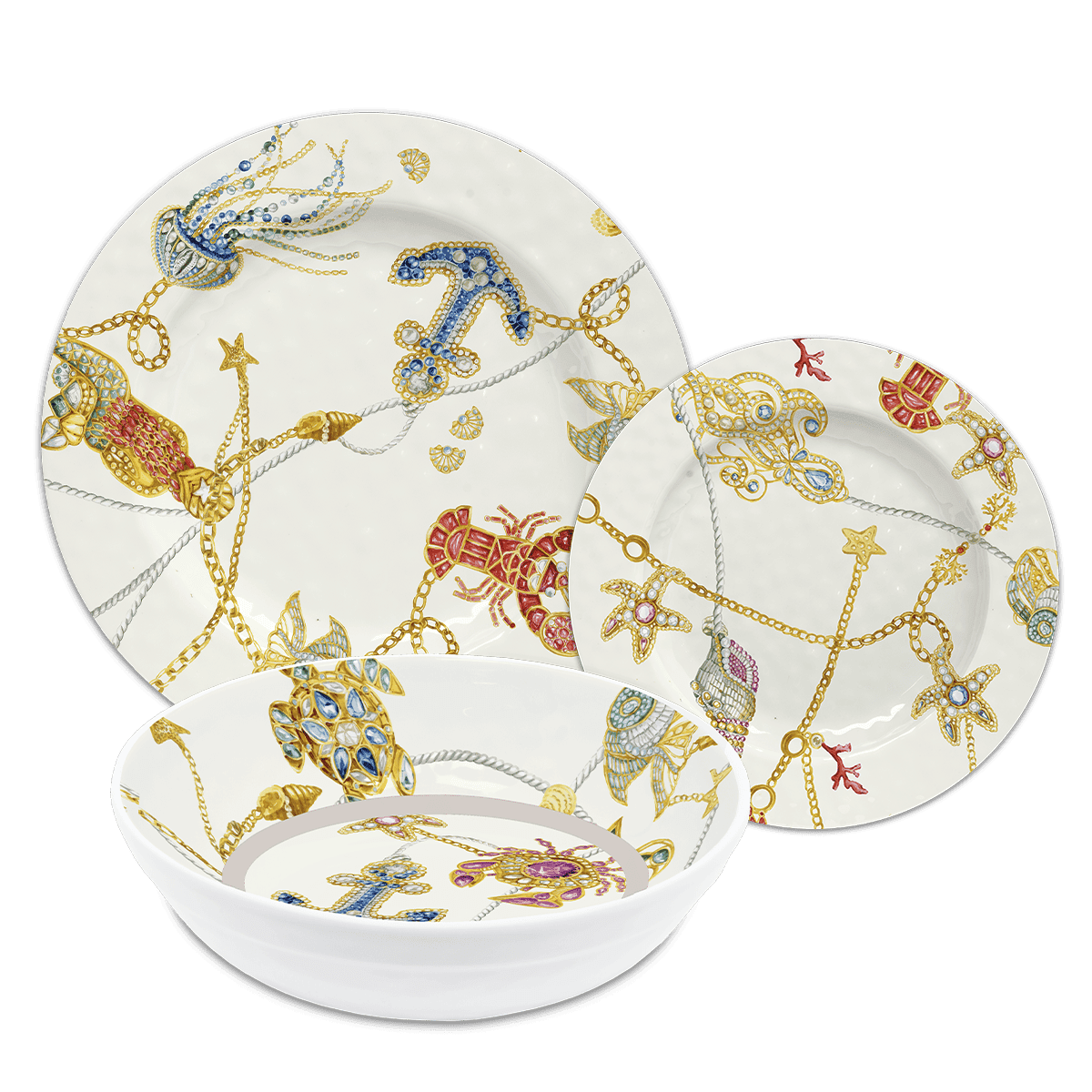 18-Piece Set | Portofino Melamine - Baci Milano