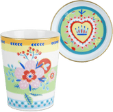 Porcelain Cup with Saucer/Lid - Flower - Mamma Mia - Baci Milano