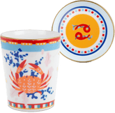 Cup with Lid/Saucer - Cancer - Zodiac Vibe - Baci Milano