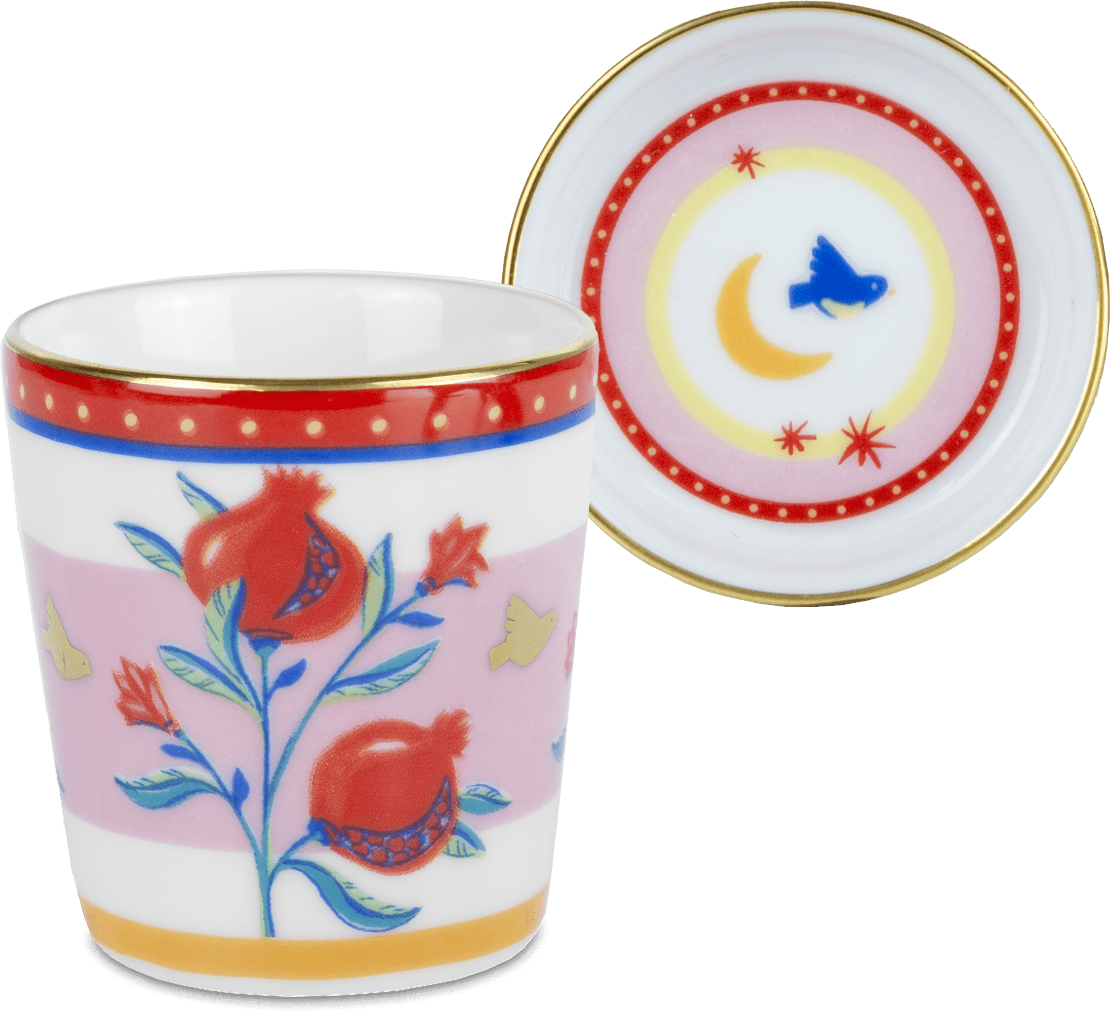 Mix-&-Match 6 Espresso Cup Set - Mamma Mia - Baci Milano