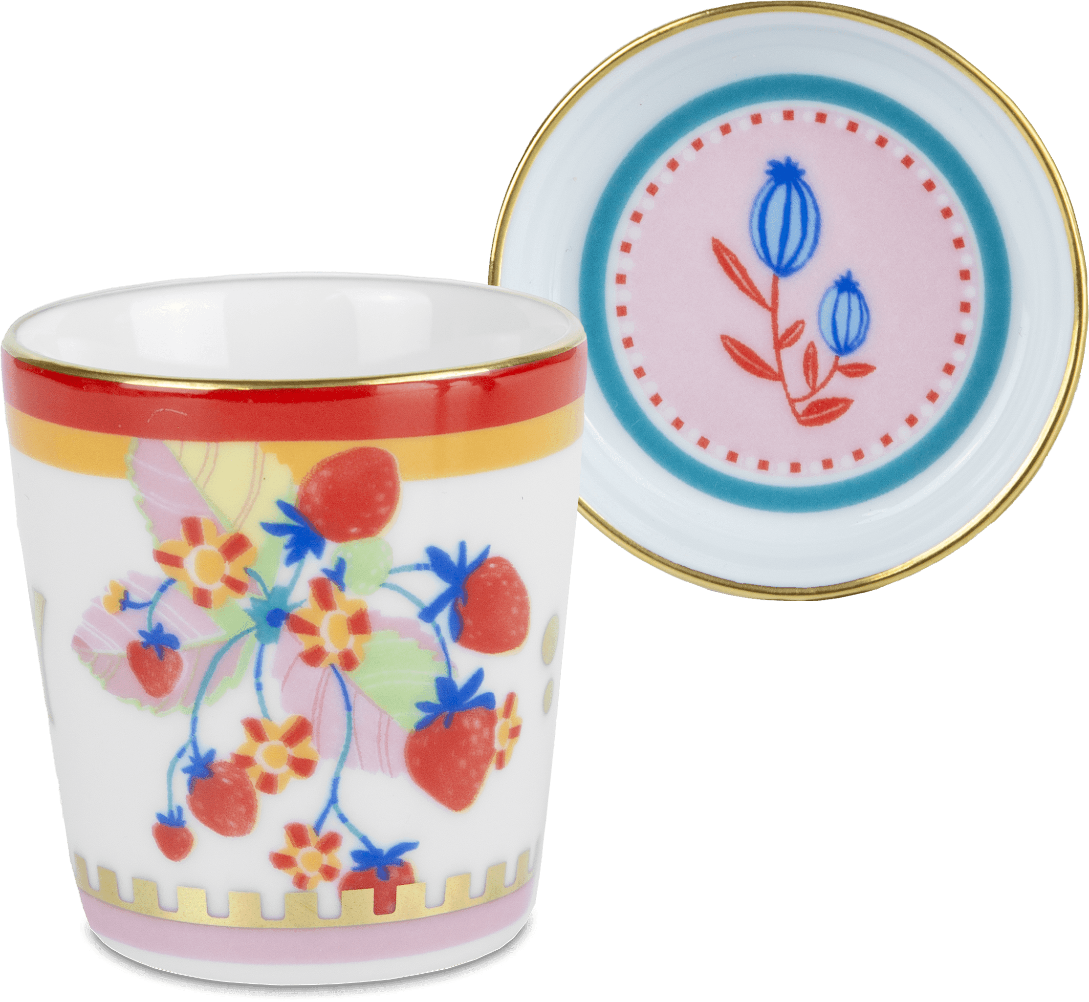 Mix-&-Match 6 Espresso Cup Set - Mamma Mia - Baci Milano