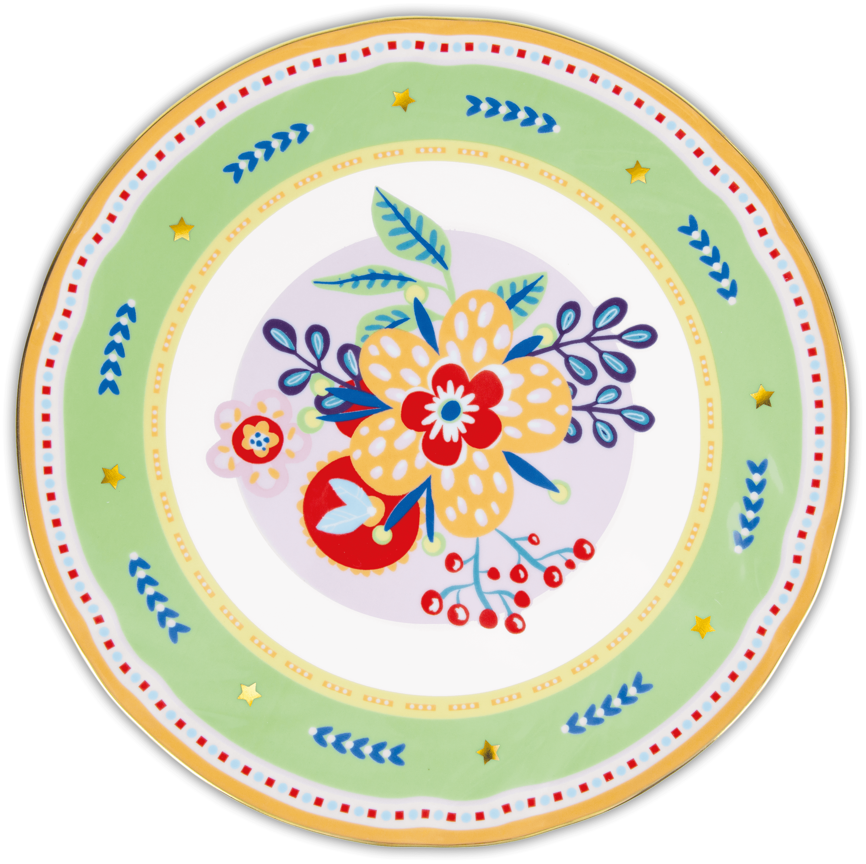 Porcelain Serving Plate - Flower - Mamma Mia - Baci Milano