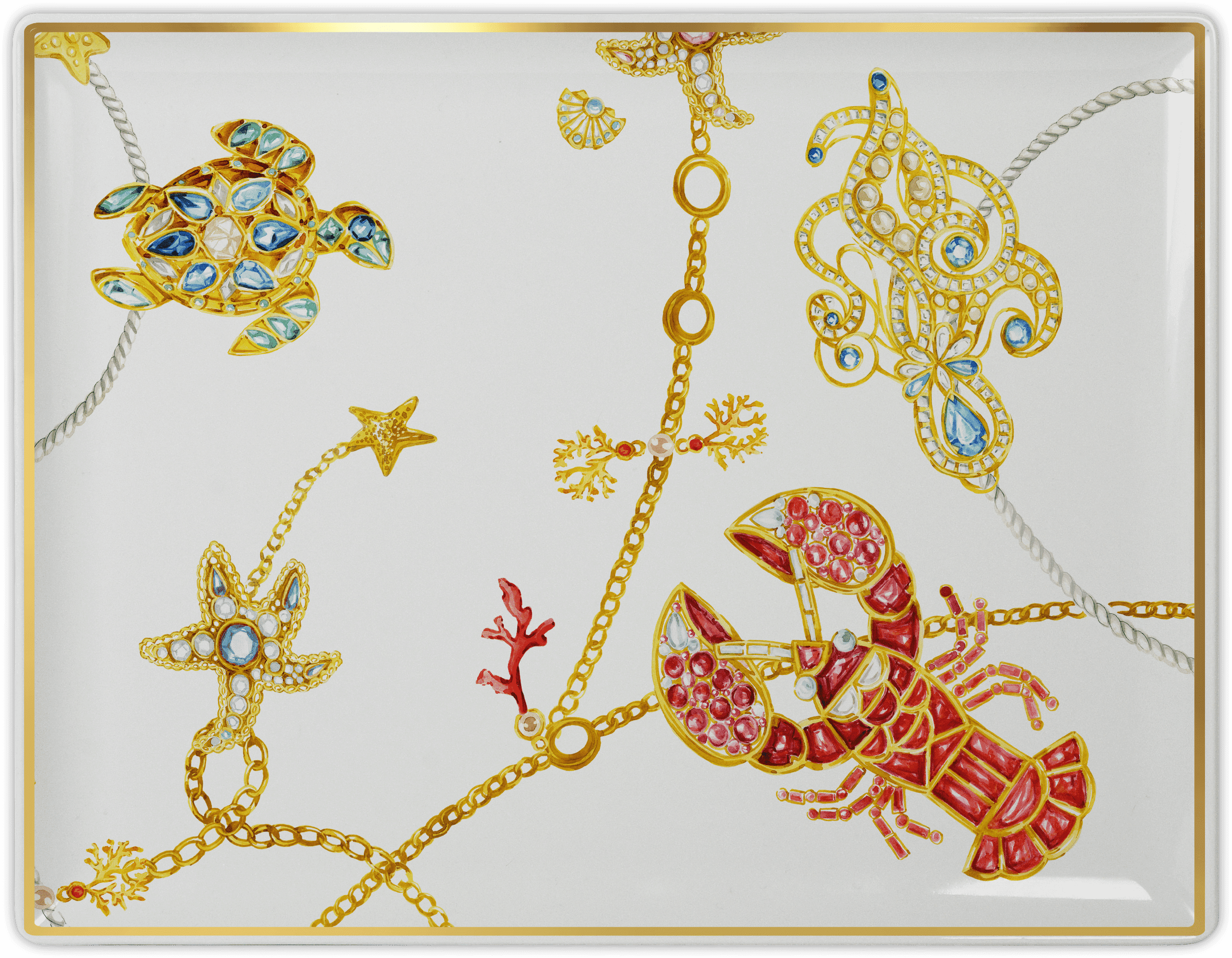 Rectangular Gourmet Tray - Portofino - Baci Milano