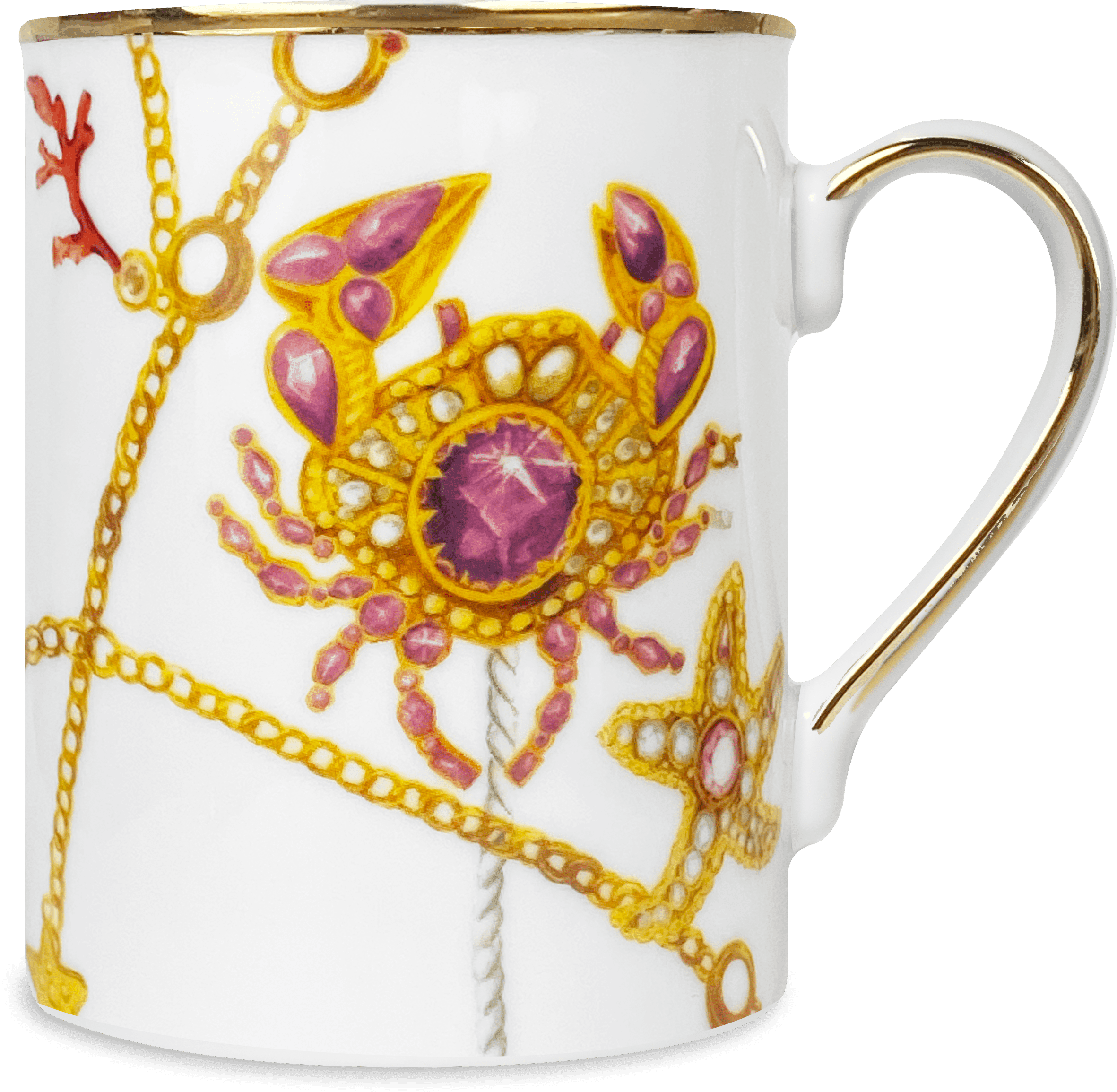 Red Porcelain Mug - Portofino - Baci Milano