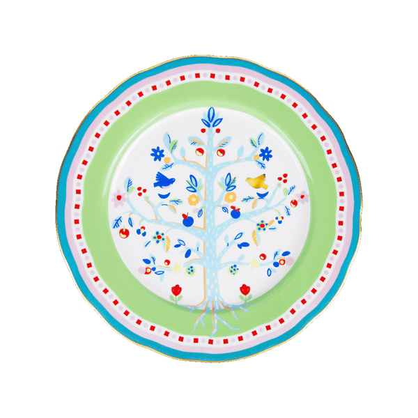 Porcelain Dinner Plate - Tree of Life - Mamma Mia