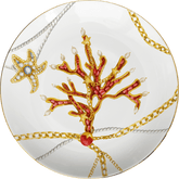 Set of 6 Porcelain Dinner Plates - Portofino - Baci Milano