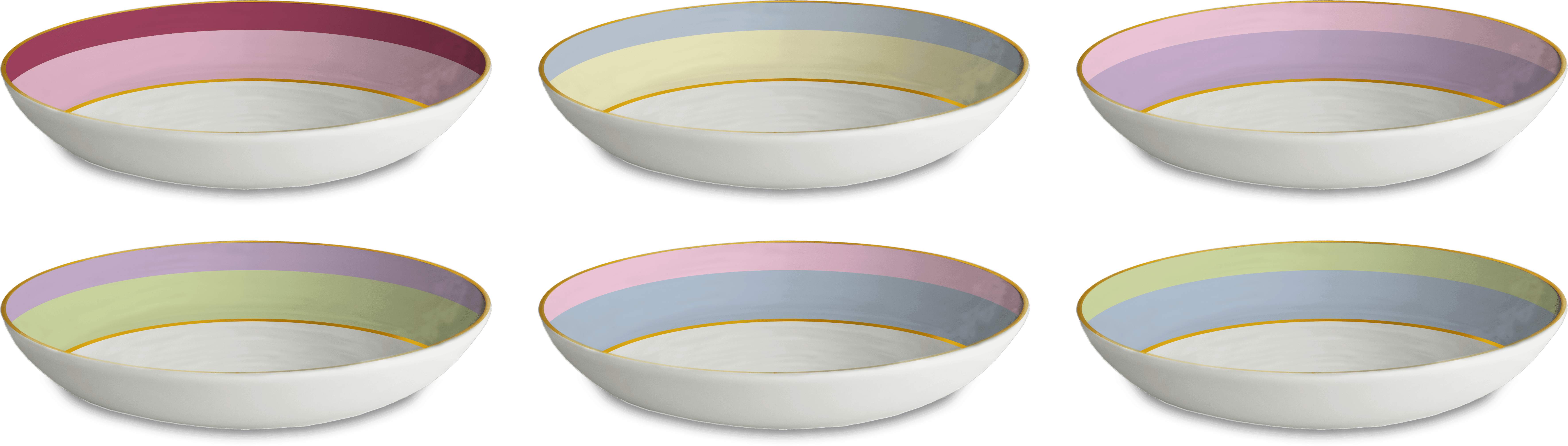 Set of 6 Soup Bowls - Firenze - Baci Milano