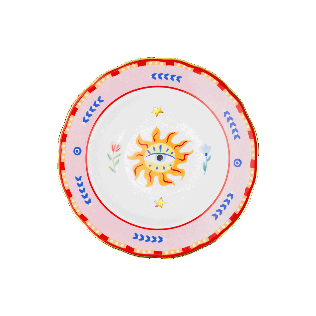 Porcelain Soup Bowl - Eye - Mamma Mia - Baci Milano