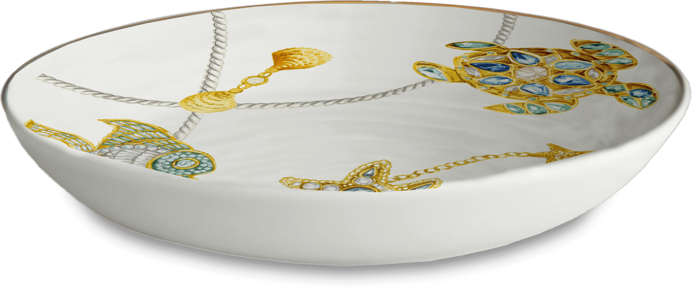 Set of 6 Porcelain Soup Bowls - Portofino - Baci Milano