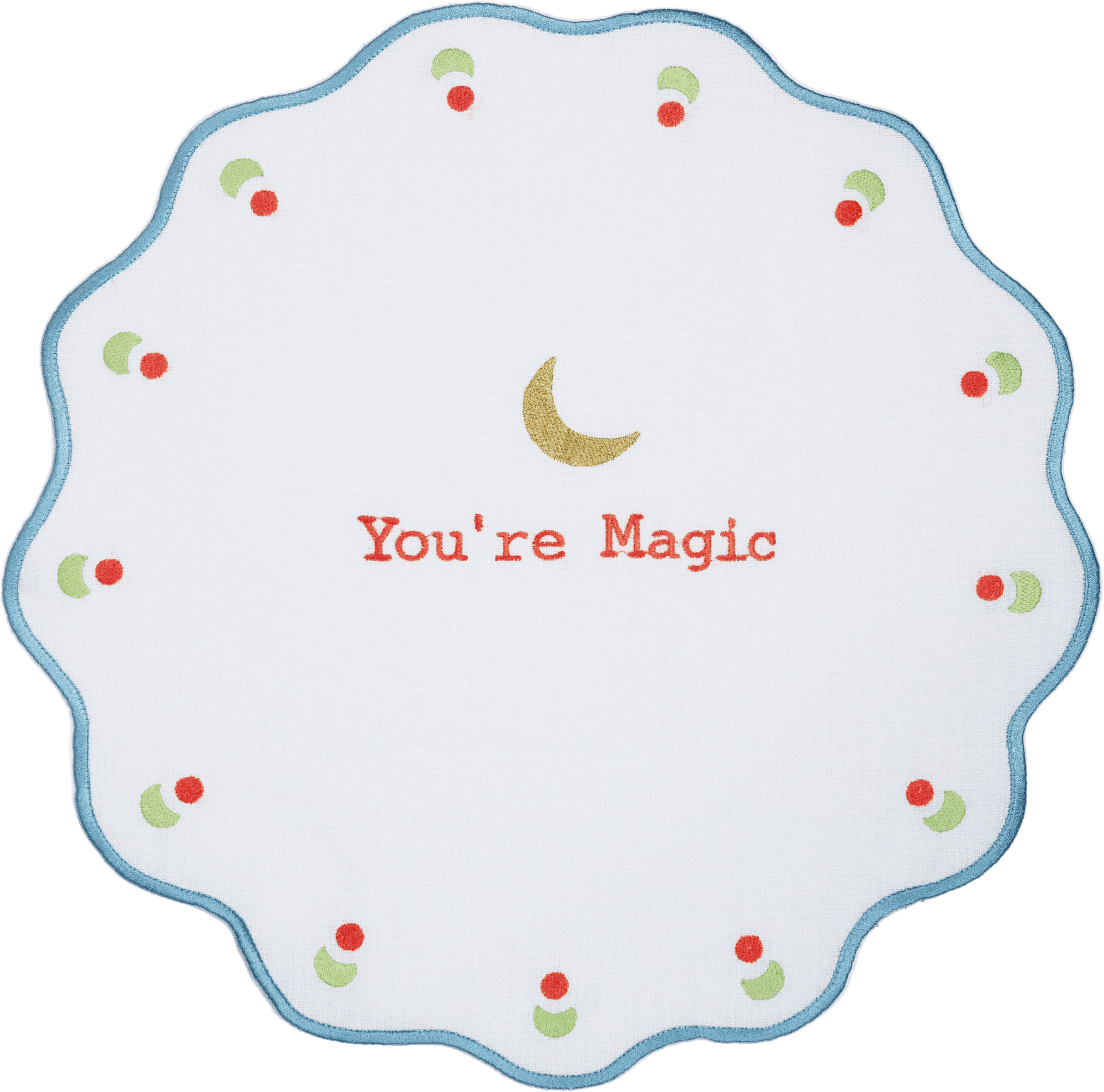 Round Embroidered Placemat - Magic - Mamma Mia - Baci Milano