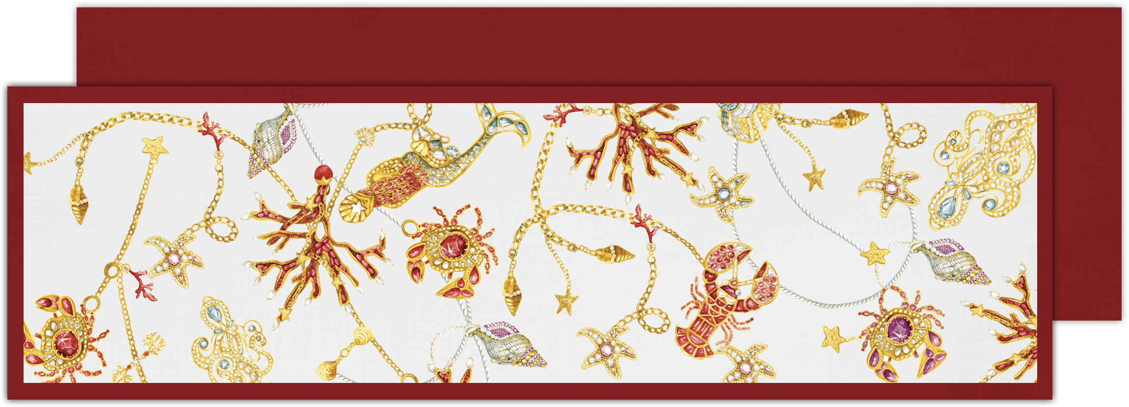 Red Table Runner - Portofino - Baci Milano