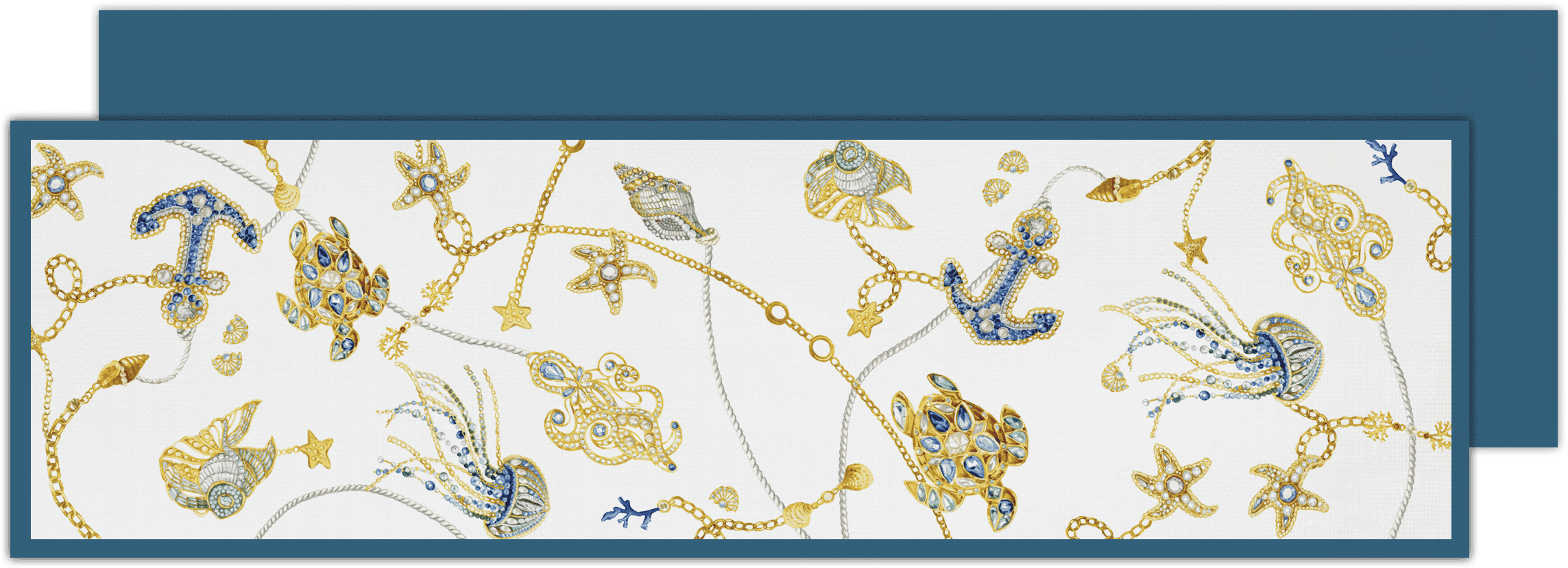 Blue Table Runner - Portofino - Baci Milano