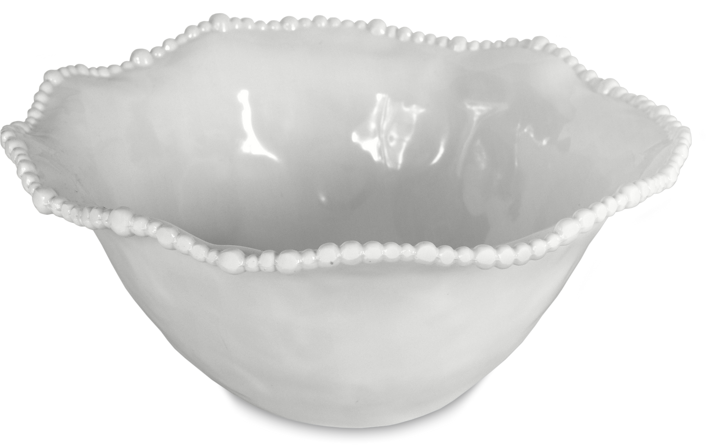 White Salad Bowl - Medium - Joke
