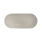 Large Taupe Oval Serving Plate - Joke - Baci Milano