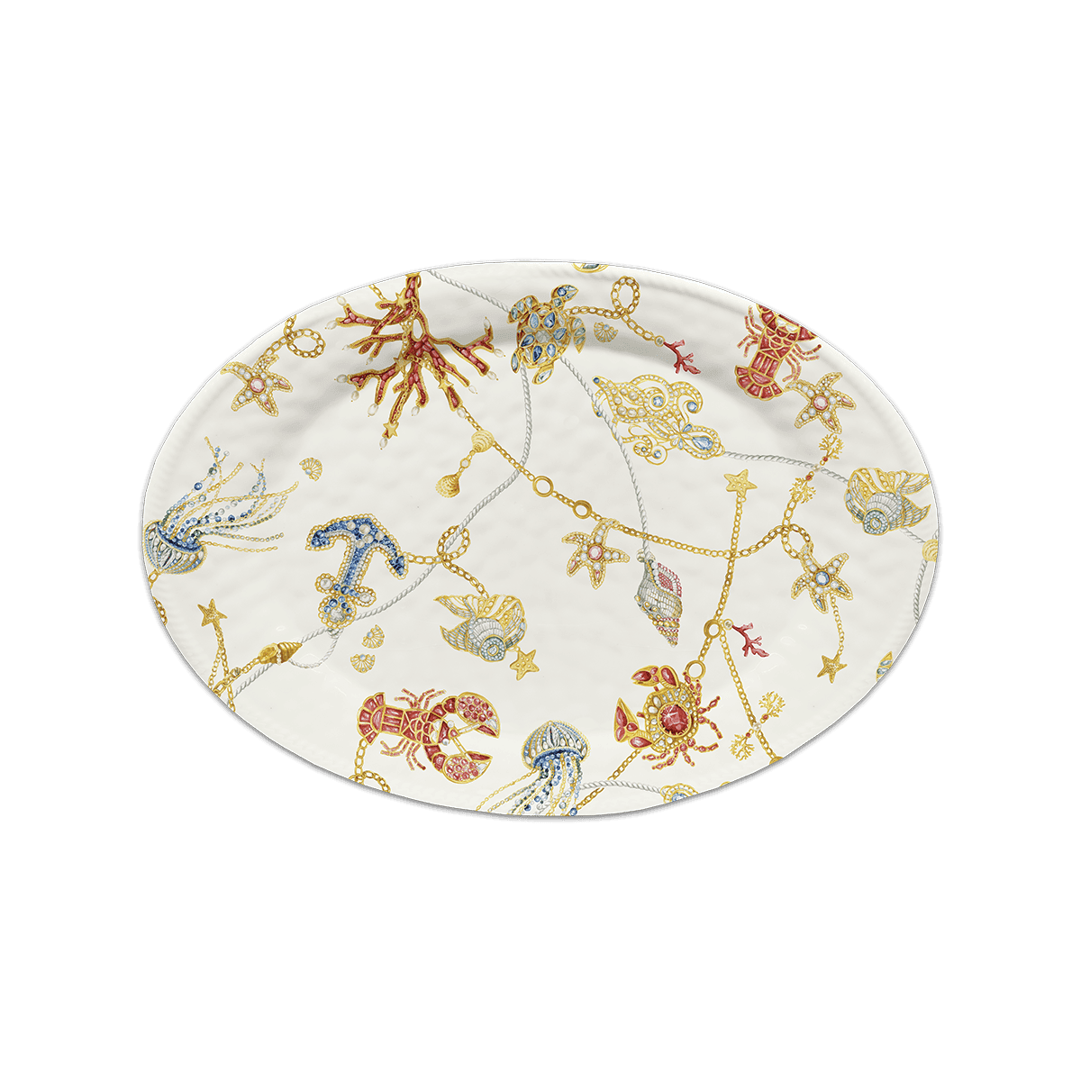 Oval Serving Plate - Portofino - Baci Milano
