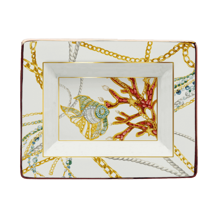 Porcelain Midi Decorative Tray - Portofino - Baci Milano