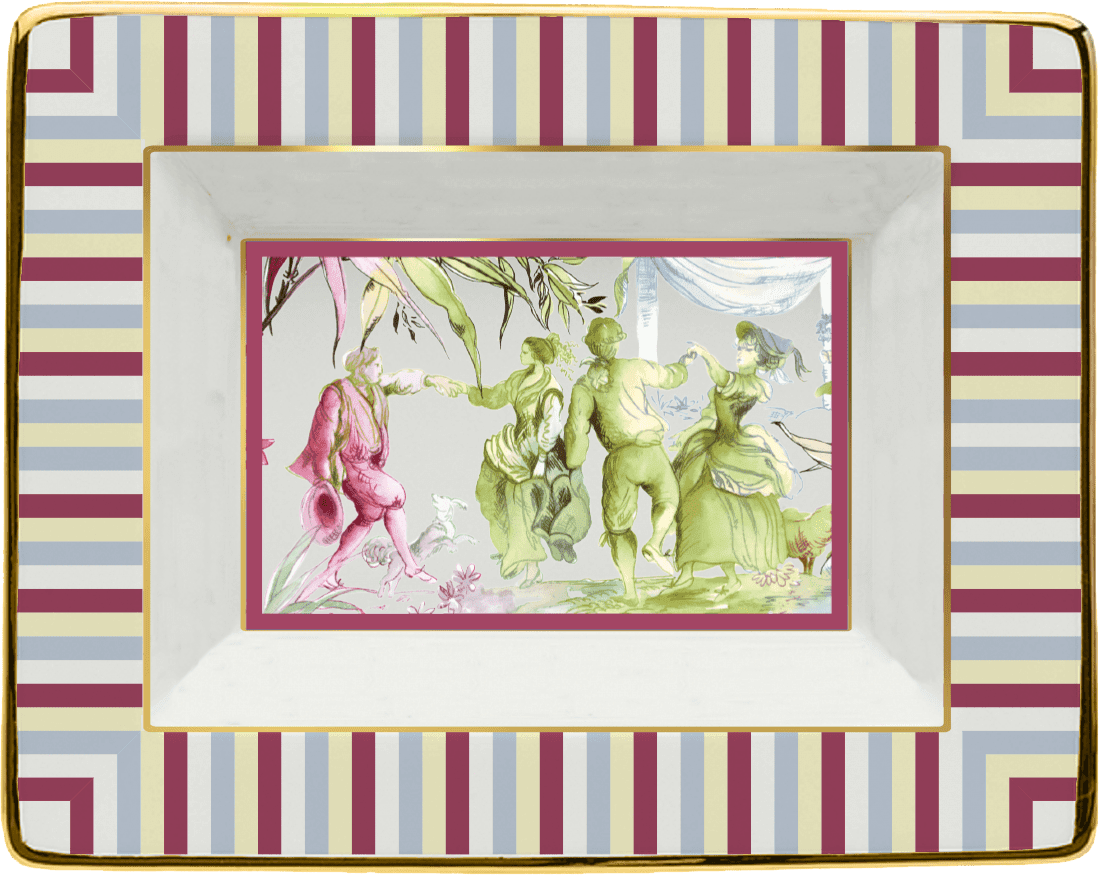 Porcelain Decorative Tray - Firenze - Baci Milano