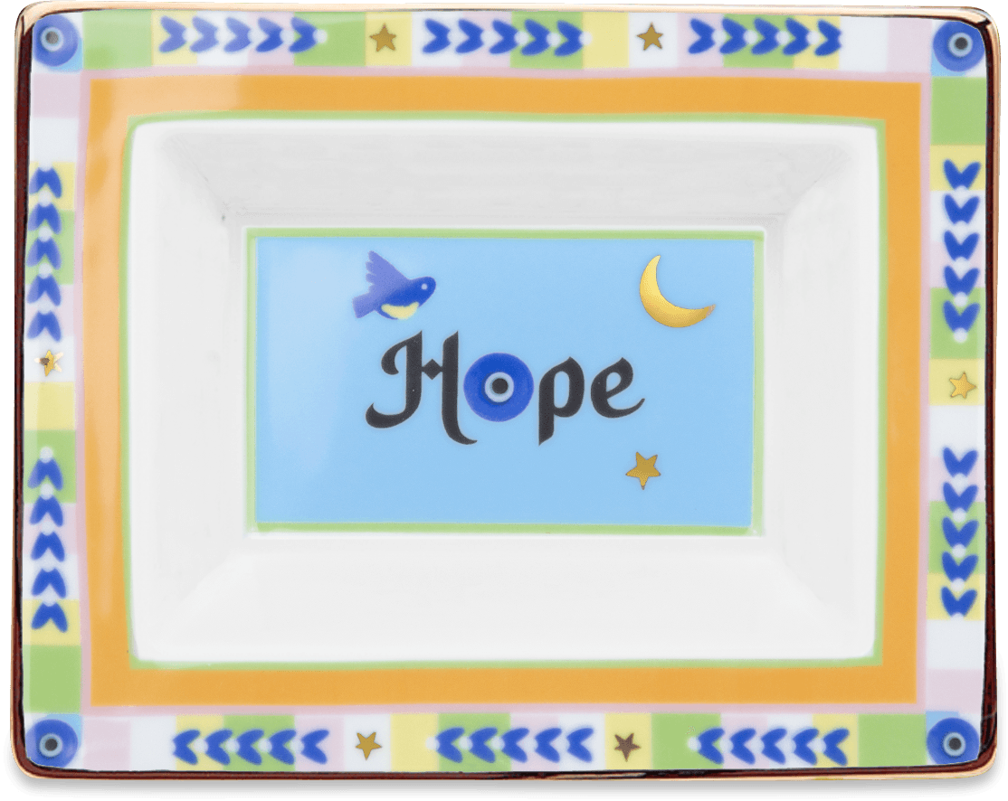 Porcelain Decorative Tray - Mamma Mia - Baci Milano