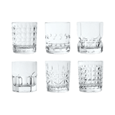 Set of 6 Clear Acrylic Water Glasses - Crystal Touch - Baci Milano