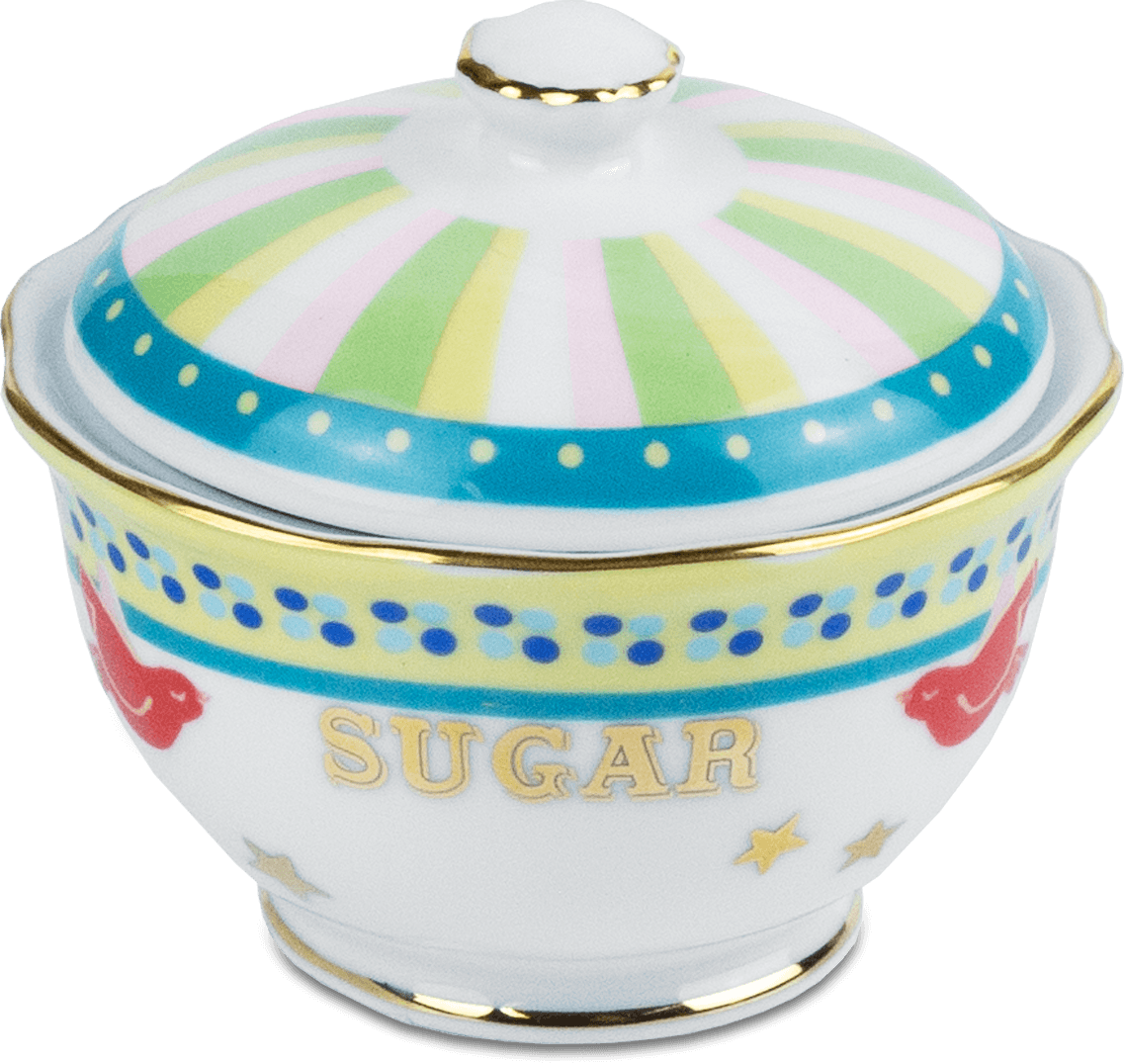 Porcelain Sugar Bowl - Mamma Mia - Baci Milano