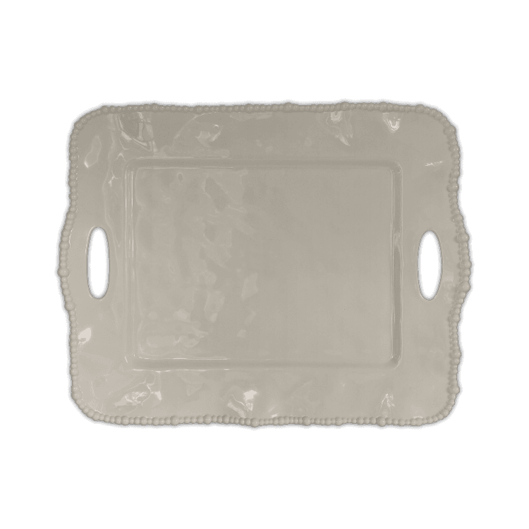 Taupe Rectangular Serving Tray - Joke - Baci Milano