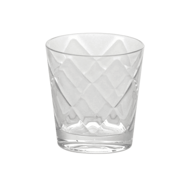 Italian clear acrylic water glasses set — Baci Milano Cheers