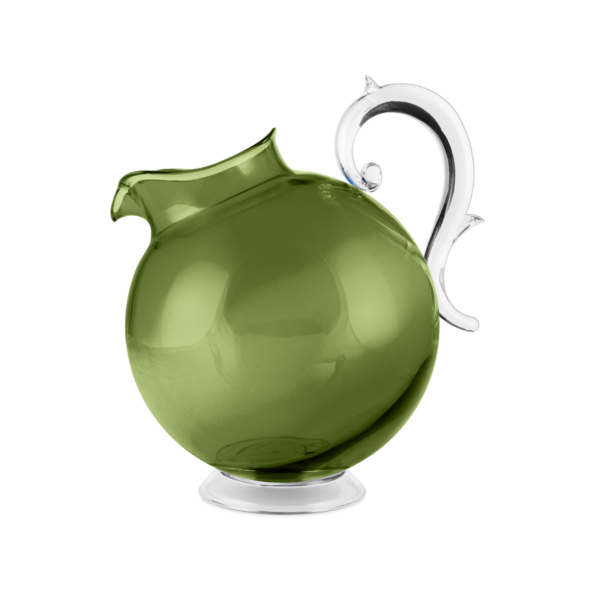 Italian acrylic outdoor pitcher — Baci Milano Aqua collection, shatterproof