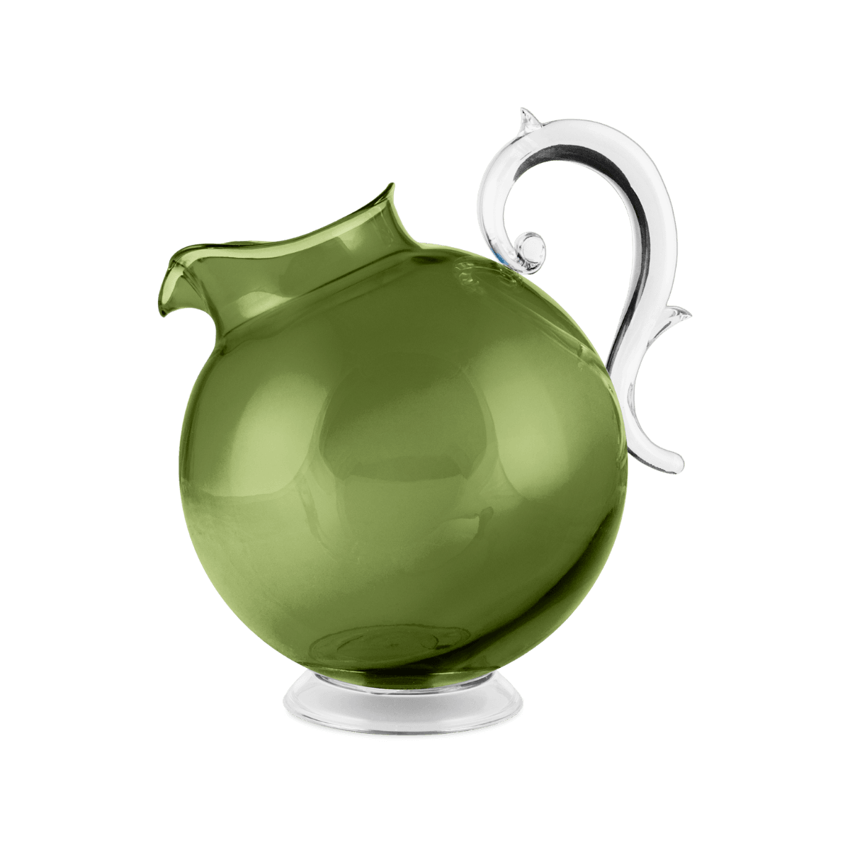 Green Italian acrylic pitcher from Aqua collection — Baci Milano