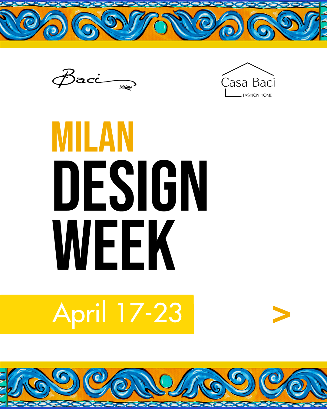 Milan Design Week 2023 - Baci Milano