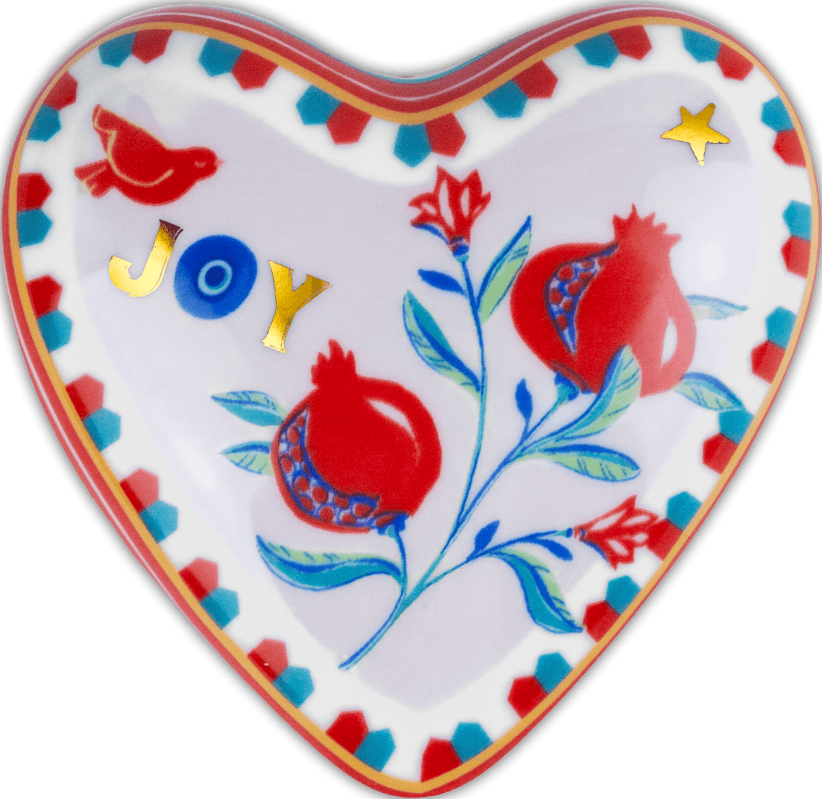 Small Decorative Heart - Pomegranate - Mamma Mia