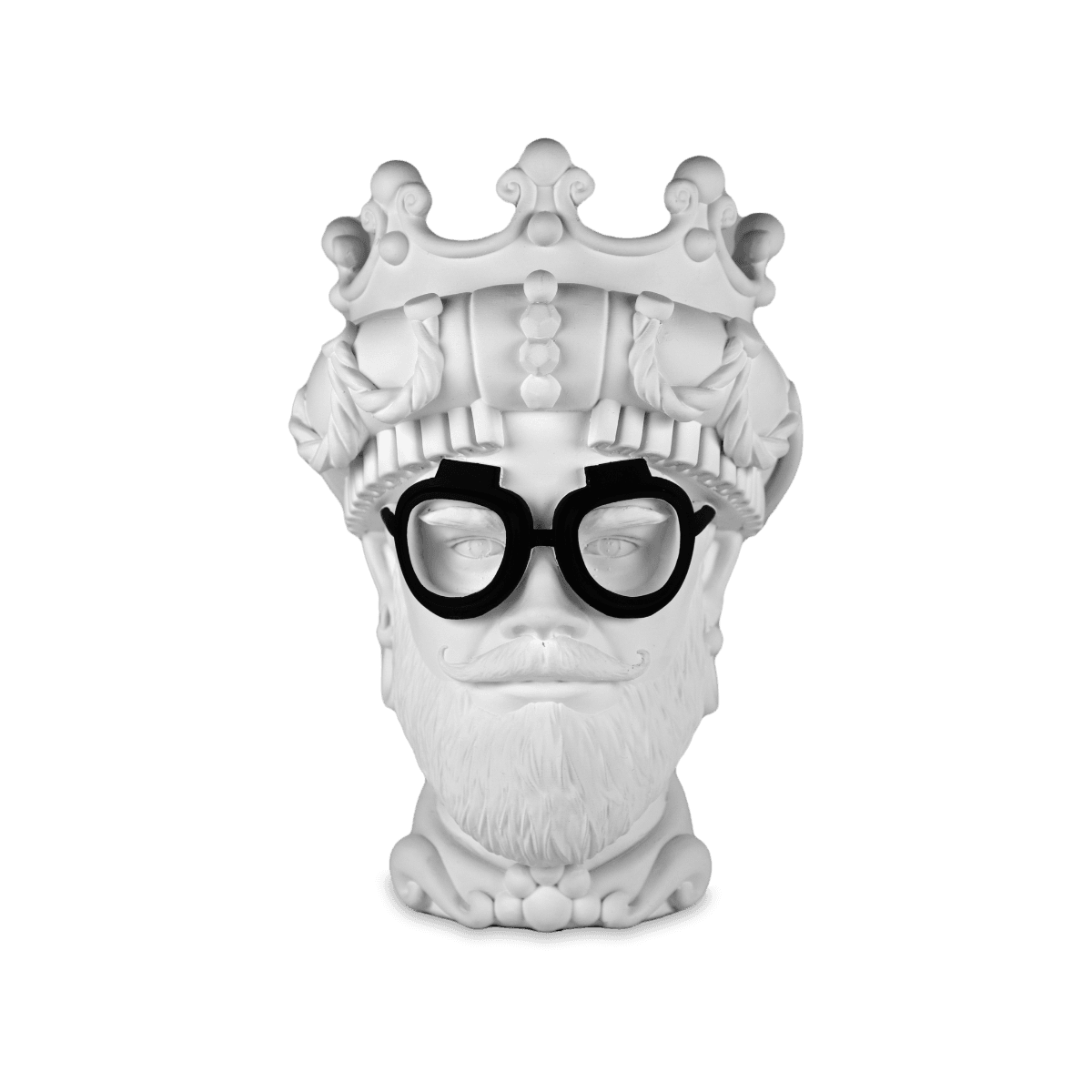 White L'Hypster head statue from Sagrada Familia — Baci Milano