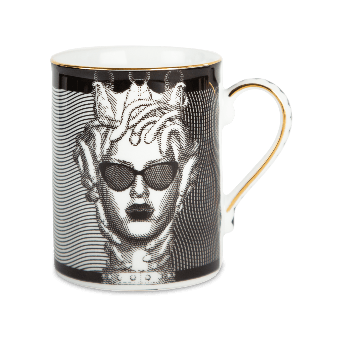 La Vipera Italian porcelain mug from Sagrada Familia — Baci Milano