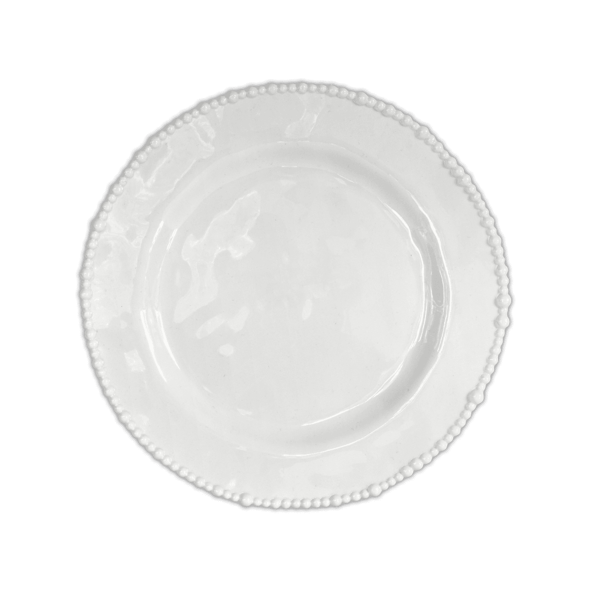 Italian melamine dinner plates set, Joke white collection — Baci Milano
