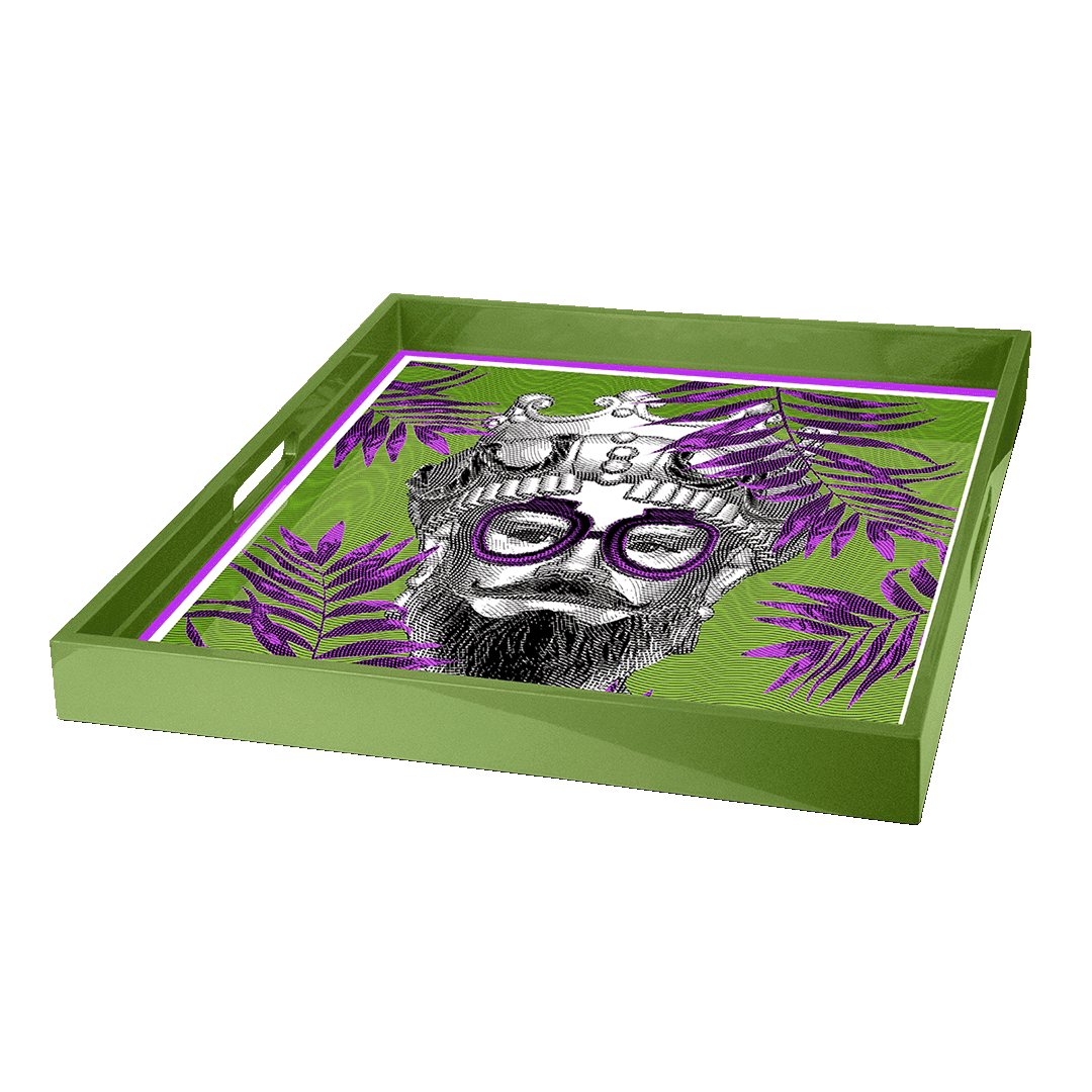 L'Hypster Italian square decorative tray from Sagrada Familia — Baci Milano