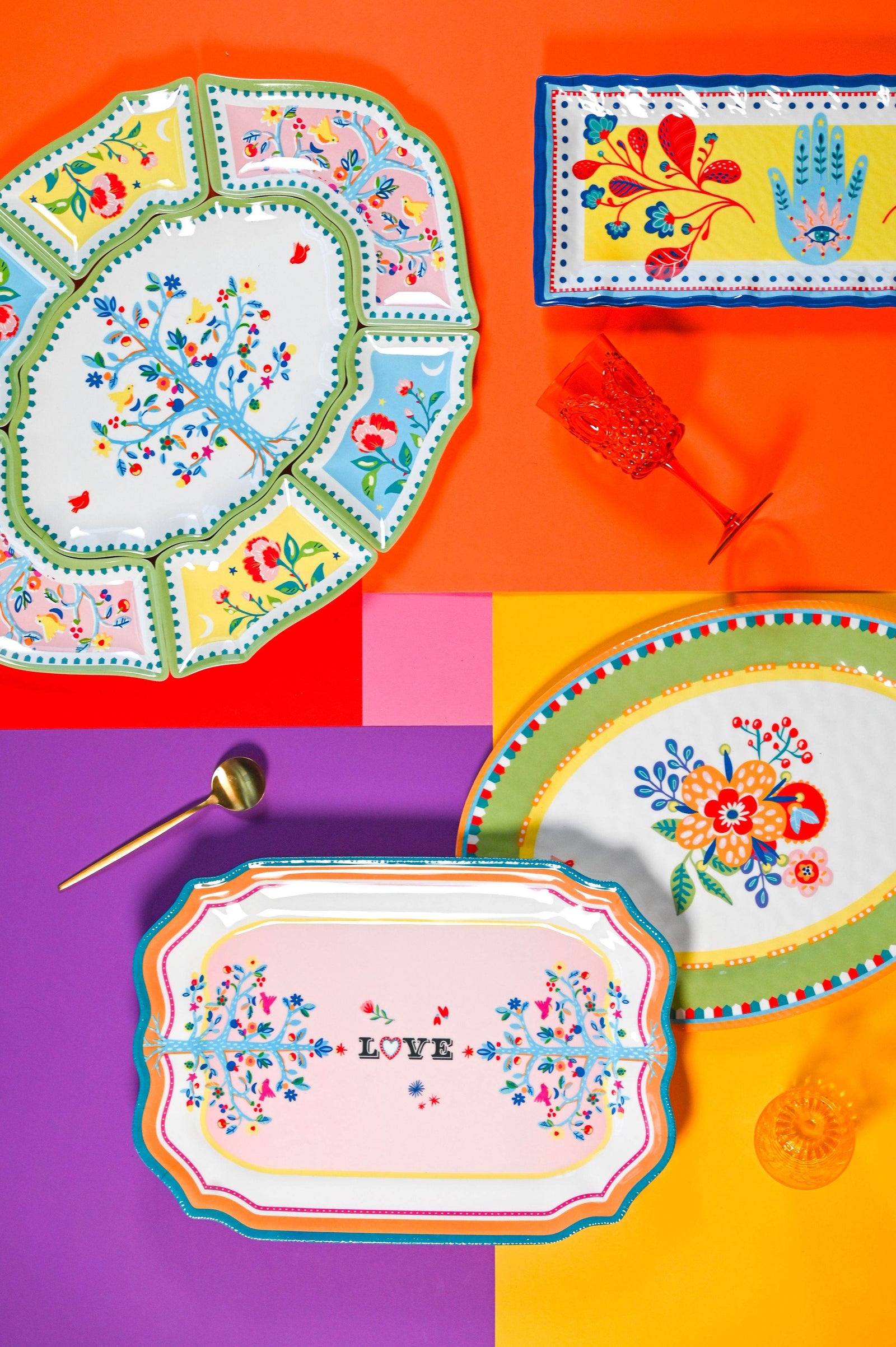 Serving Dishes - Baci Milano - Melamine, Acrylic and Porcelain