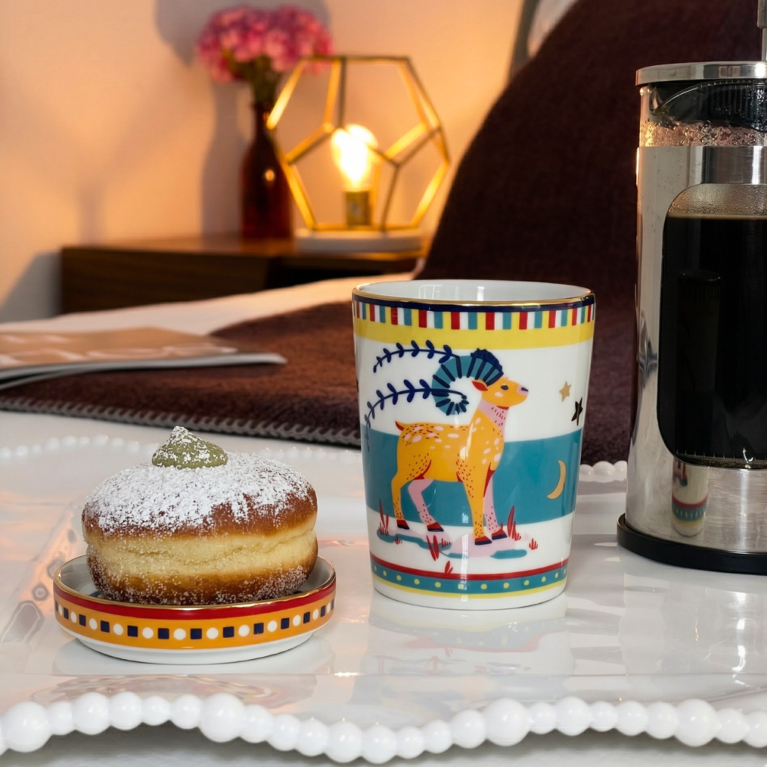 Italian Coffee Mugs — Hand-Decorated Porcelain, Designed in Italy