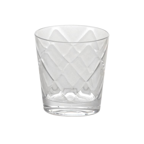 Set of 6 Clear Acrylic Water Glasses - Cheers