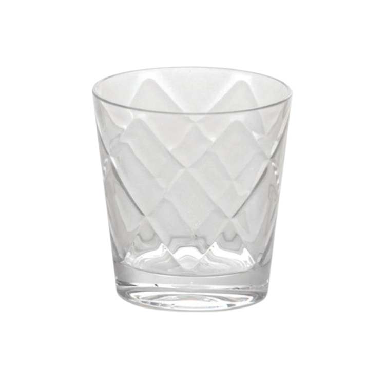 Set of 6 Clear Acrylic Water Glasses - Cheers