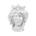 Head Statue Couple - White 38 cm - Teste Matte - Baci Milano