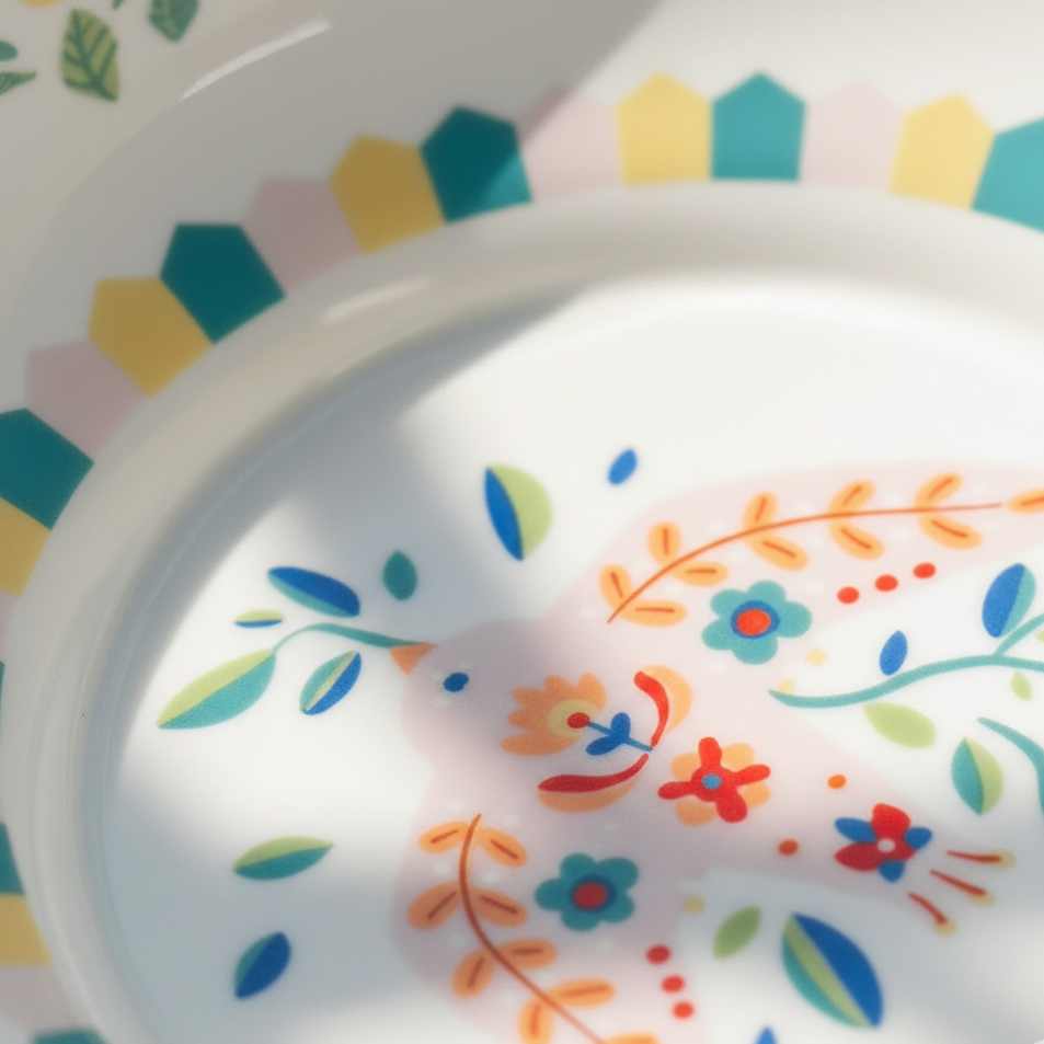 Porcelain Salad Bowl - Little Bird - Mamma Mia