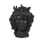 Head Statue Couple - Black 38 cm - Teste Matte - Baci Milano