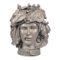 Head Statue Couple - Taupe 32 cm - Teste Matte - Baci Milano